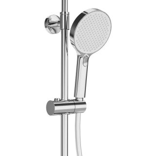 Душевая стойка Kerama Marazzi Fonte FO.201.KM.CR на три потока с фиксированным изливом и механическим смесителем хром